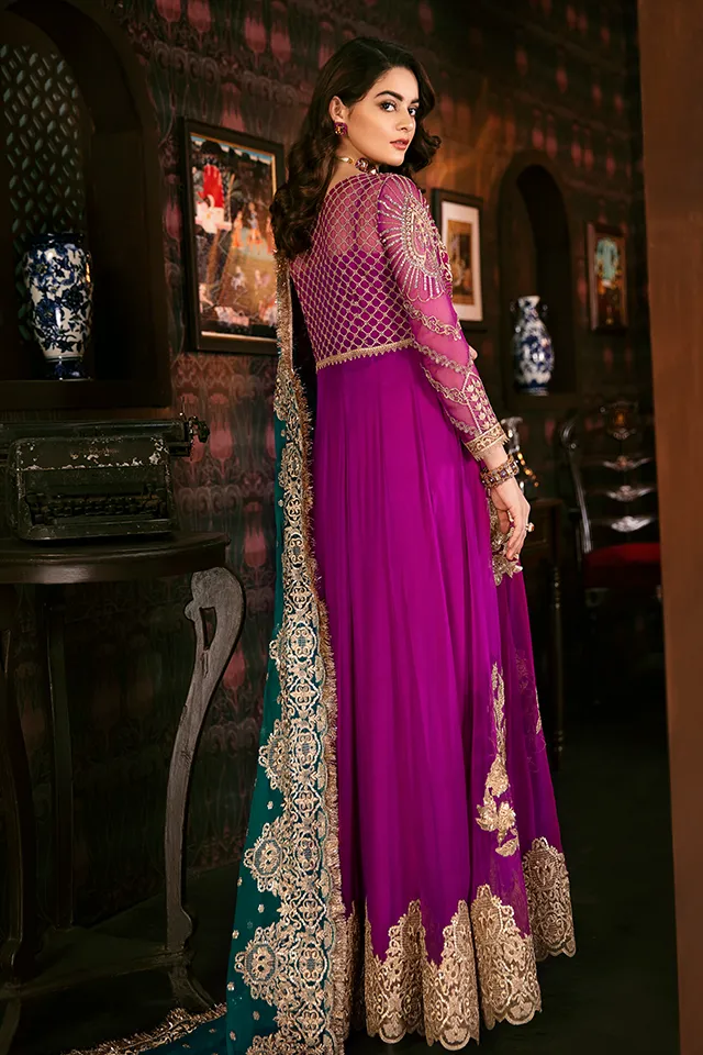 Imrozia Solas De Lune Luxury Chiffon Collection – I-101 Berry Glaze