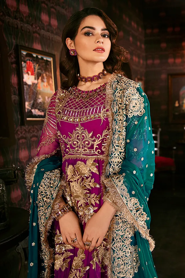 Imrozia Solas De Lune Luxury Chiffon Collection – I-101 Berry Glaze