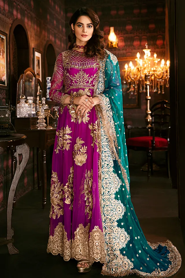 Imrozia Solas De Lune Luxury Chiffon Collection – I-101 Berry Glaze