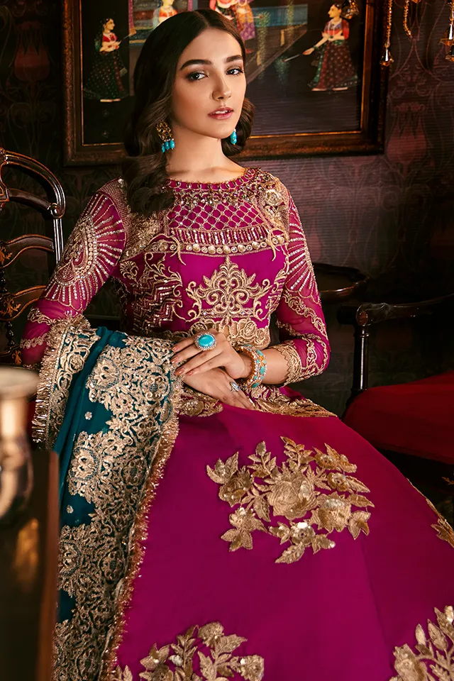 Imrozia Solas De Lune Luxury Chiffon Collection – I-101 Berry Glaze