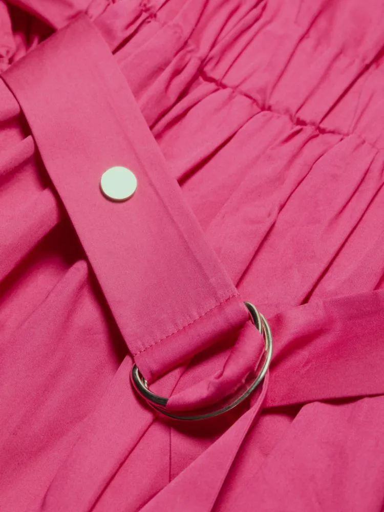 Jane Elie Tahari Satin Mini Dress in Ella Pink