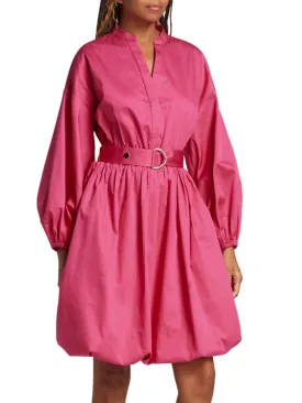 Jane Elie Tahari Satin Mini Dress in Ella Pink