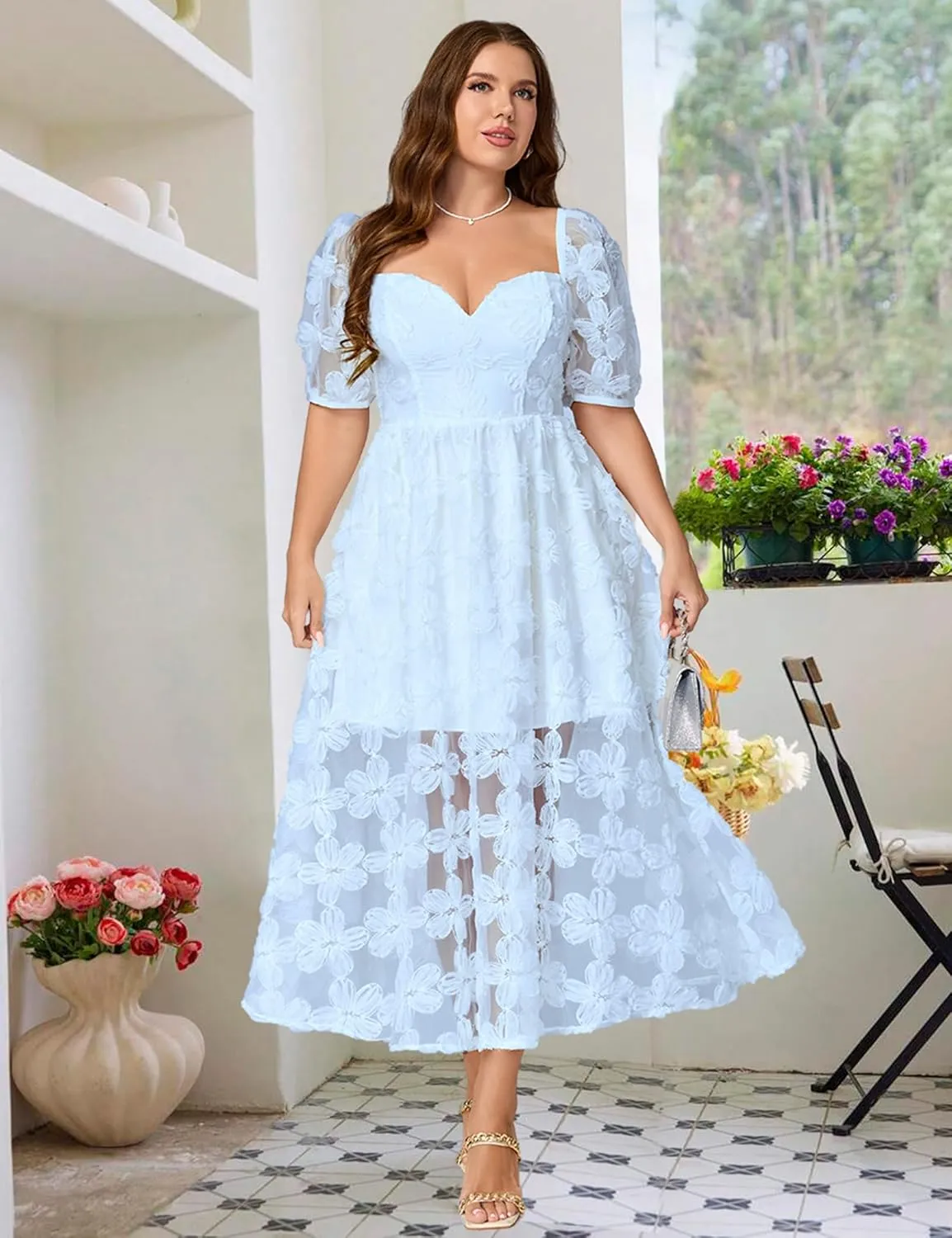 Lace Dresses for Women 2025 Elegant Classy Wedding Guest Cocktail Semi Formal Party Evening Floral Dresses
