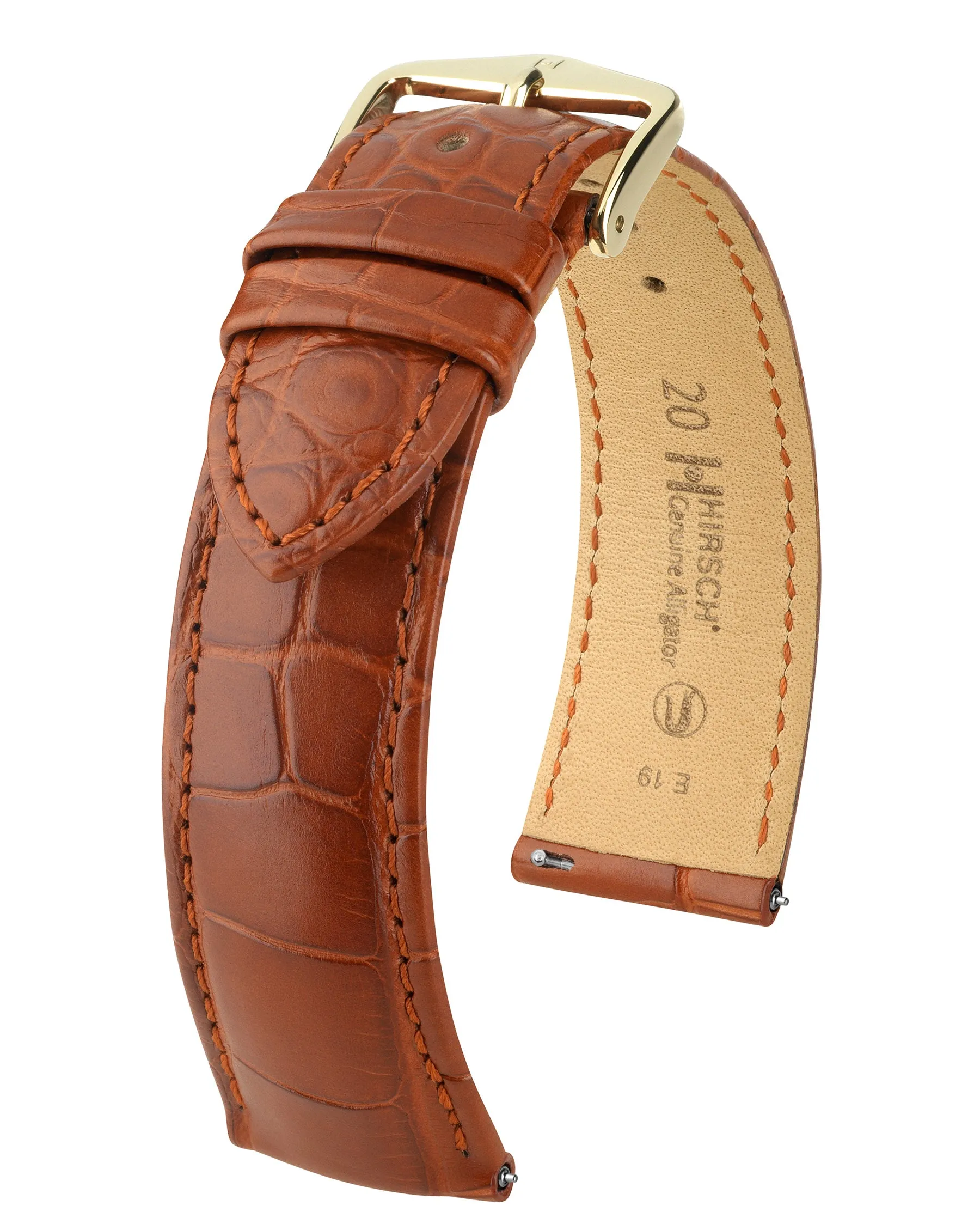 Ladies HIRSCH GENUINE ALLIGATOR Matte Watch Strap  1020 07