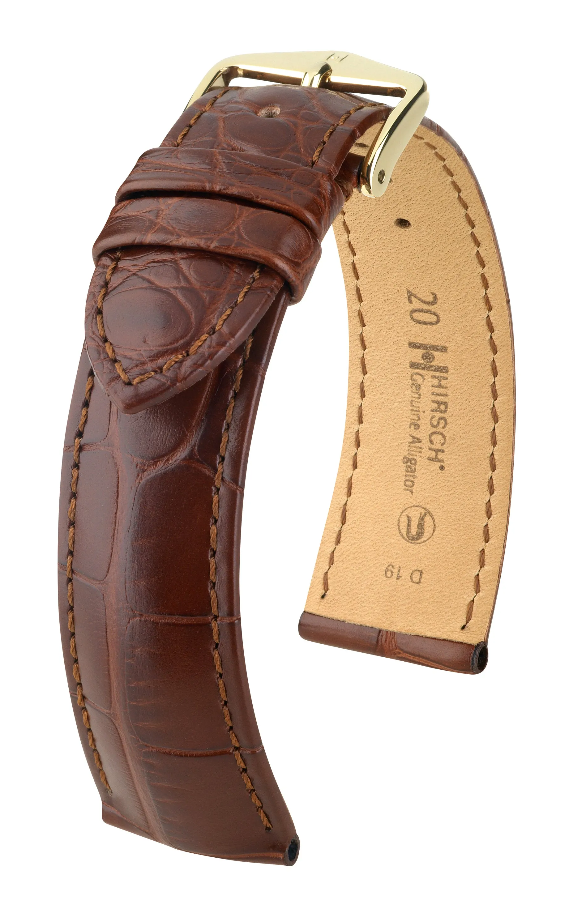 Ladies HIRSCH GENUINE ALLIGATOR Matte Watch Strap  1020 07