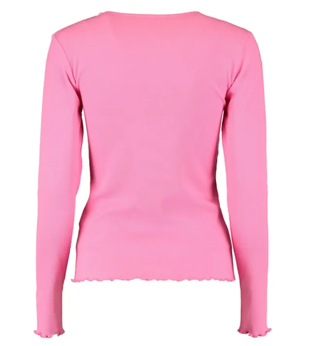 Lenia Rose Pink Longsleeve Basic Top