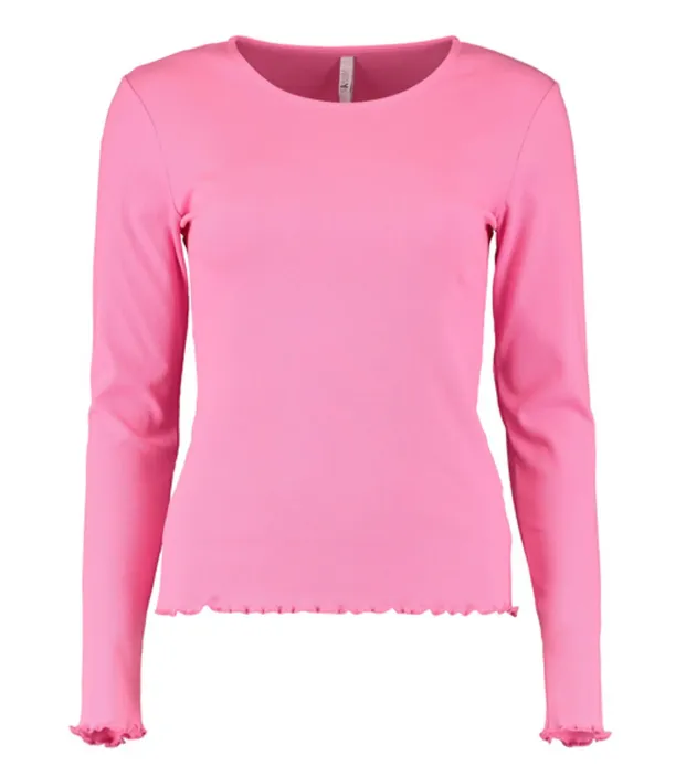 Lenia Rose Pink Longsleeve Basic Top