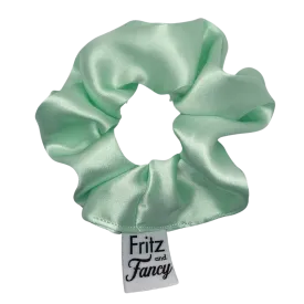 Light Green Silk Scrunchie