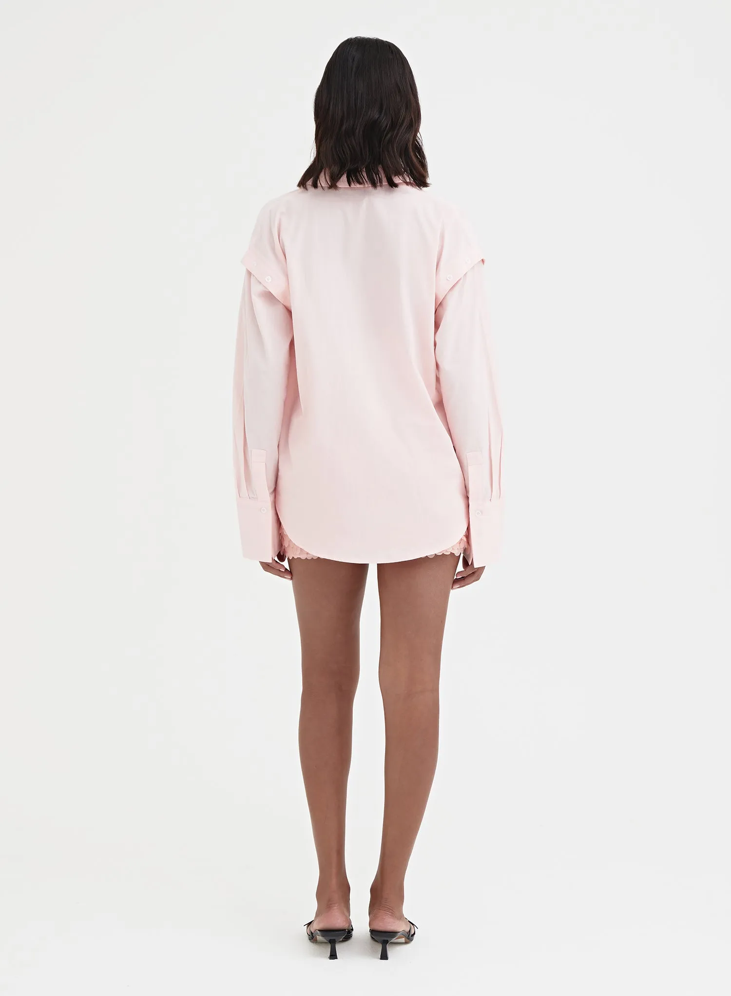 Light Pink Button Detail Shirt - Klarissa