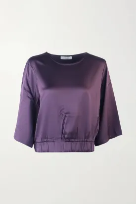 LUCIE BLOUSE PLUM - MARCH23