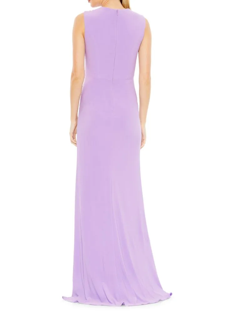 Mac Duggal Draped A-Line Dress, White