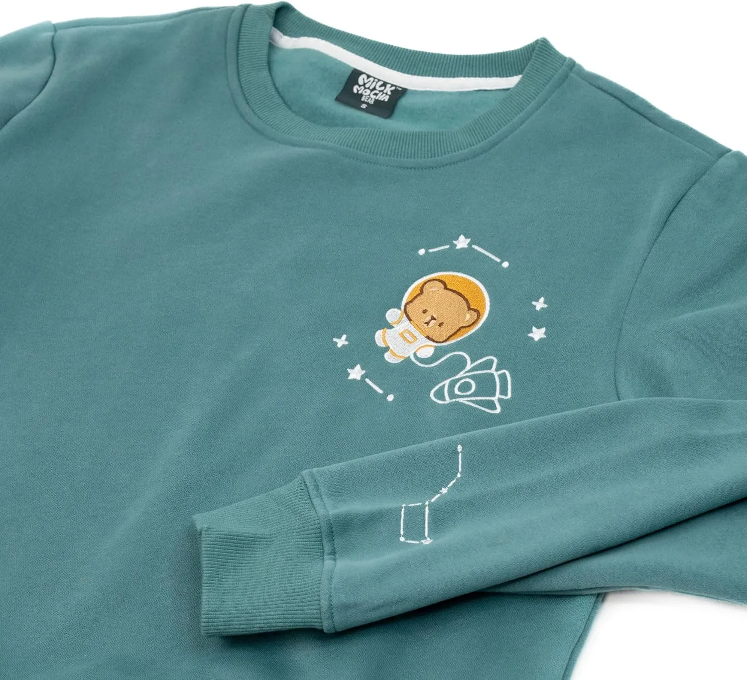 Milk and Mocha Galaxy Crewneck Unisex Sweatshirt in Mustard or Tosca Authentic Milk Mocha Bear Merchandise Cute
