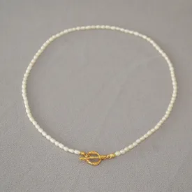 Mini Rice Pearls Beaded Necklace l Bracelet