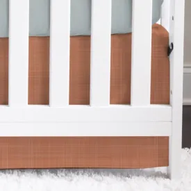 Modern Lion Rust Crib Skirt