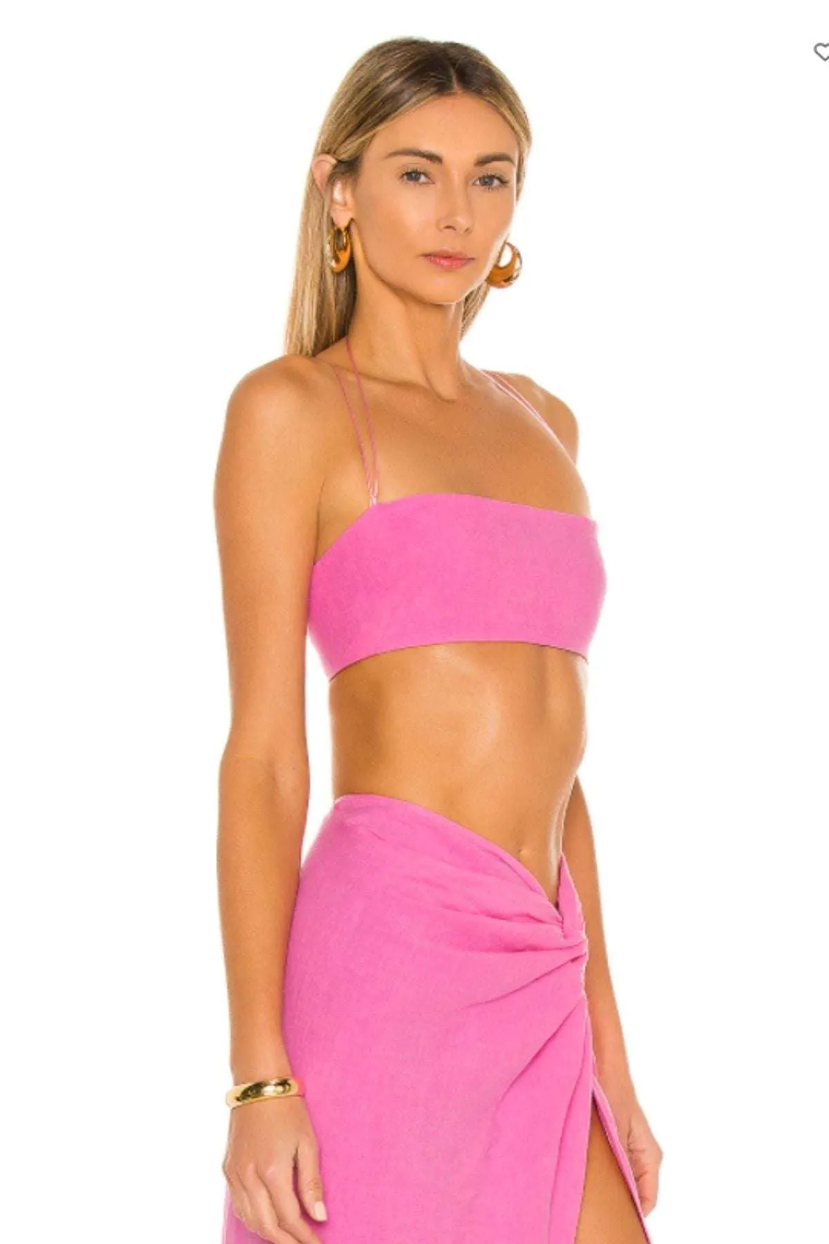 NATALIE ROLT Kaia Skirt   Kylie Crop (Pink) - RRP $440