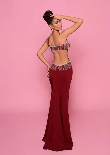 NICOLETTA Kiara Dress - Maroon