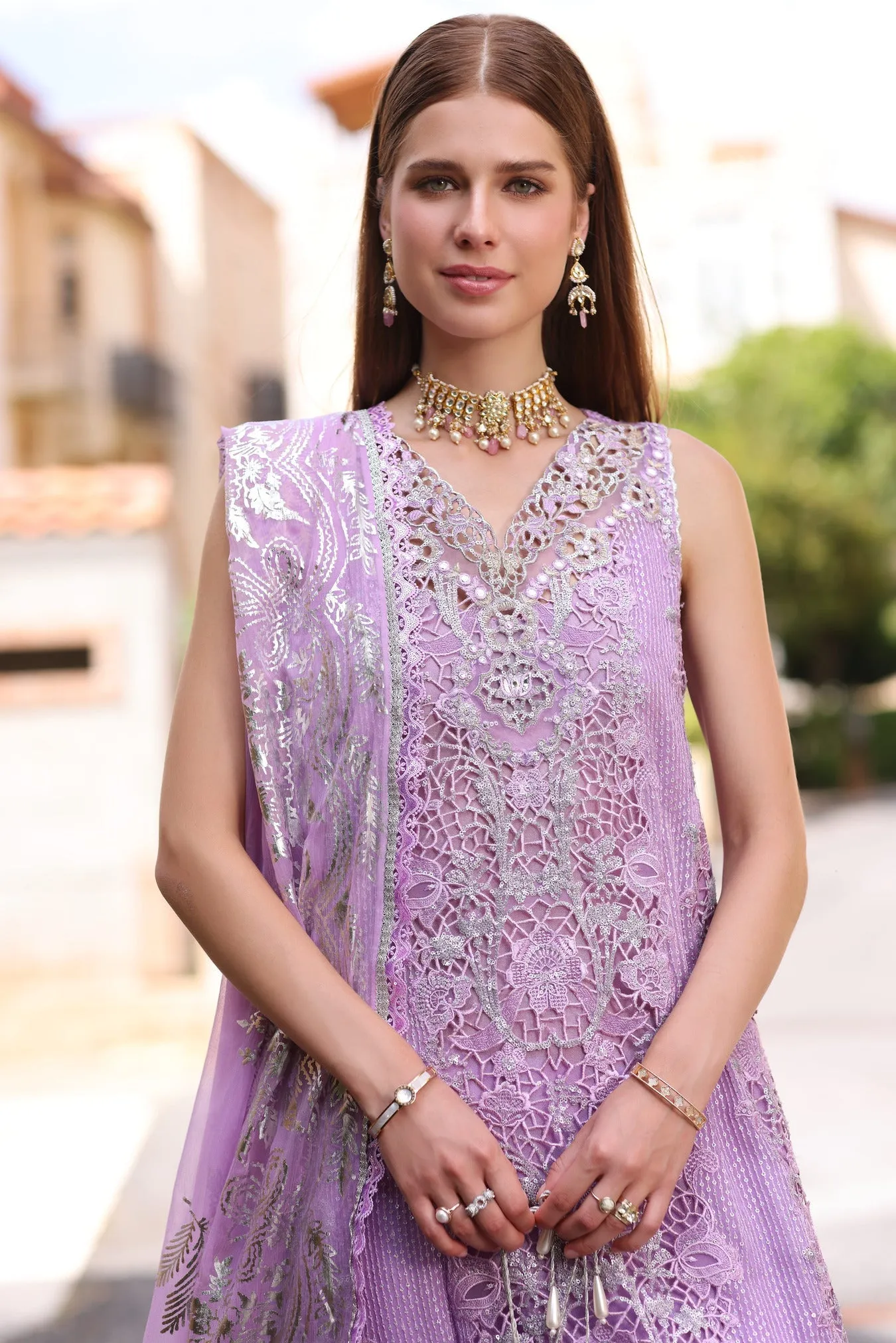 Noor by Saadia Asad Luxury Chiffon Formal Collection 2023 – D6-Nura