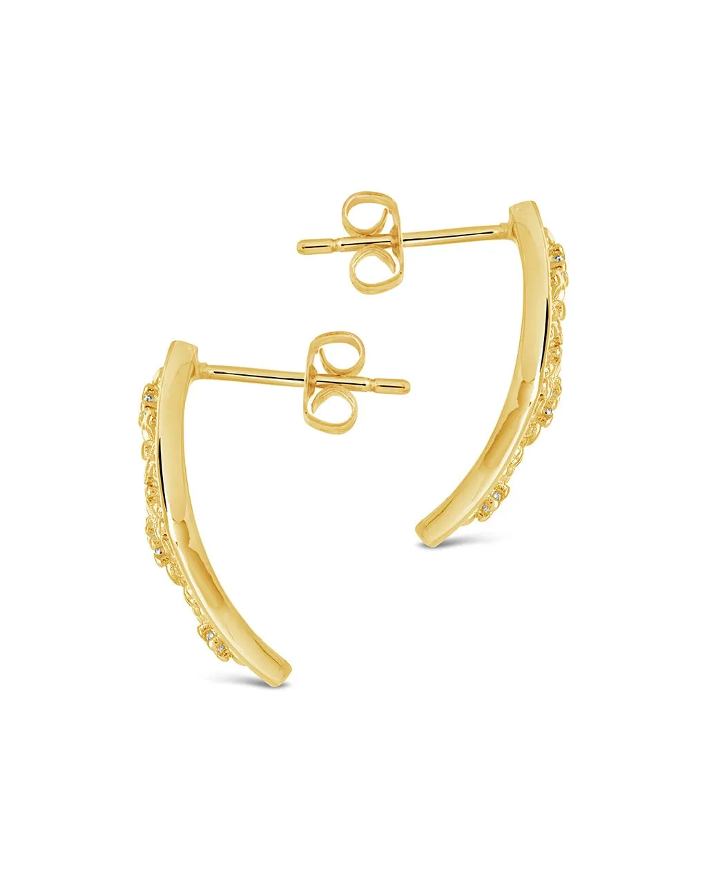Ophelia CZ Floral Stud Earrings