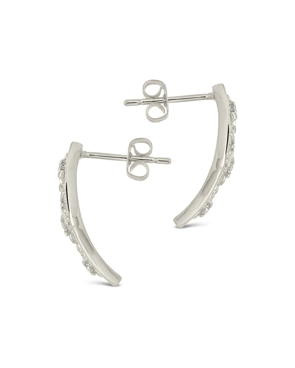 Ophelia CZ Floral Stud Earrings