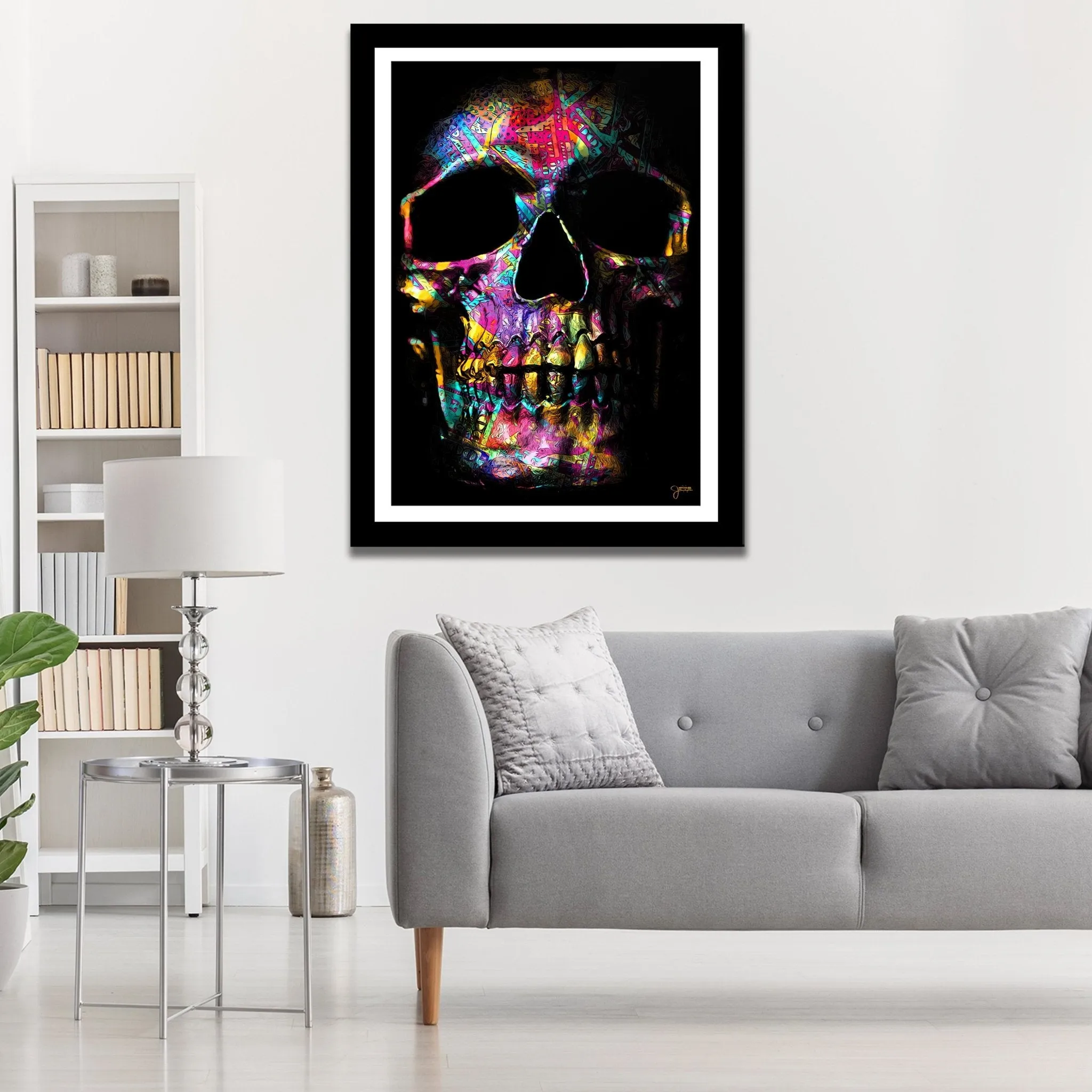 Pink $kull Semi-gloss Print