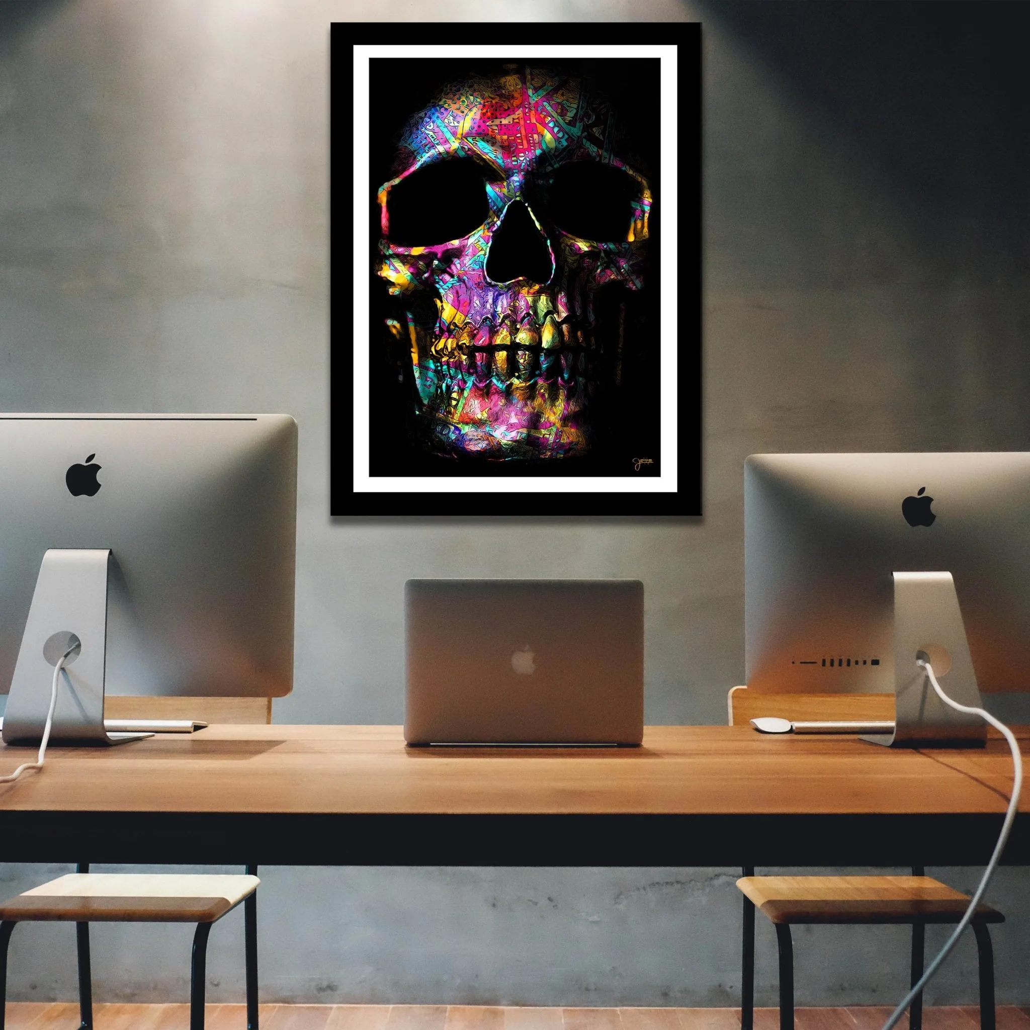 Pink $kull Semi-gloss Print