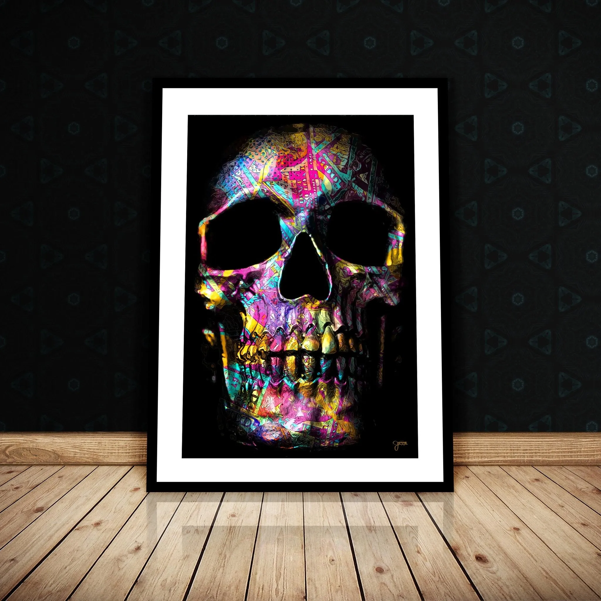 Pink $kull Semi-gloss Print