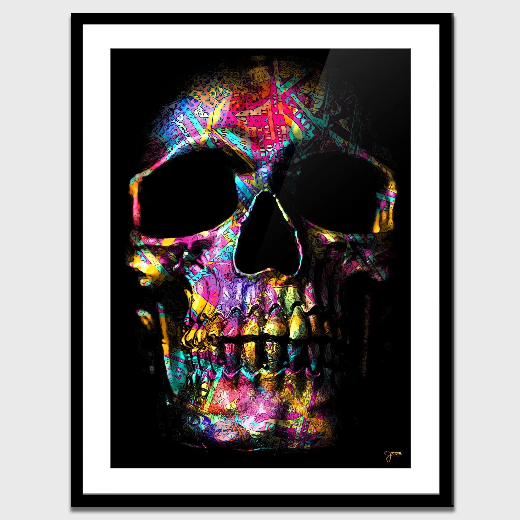Pink $kull Semi-gloss Print