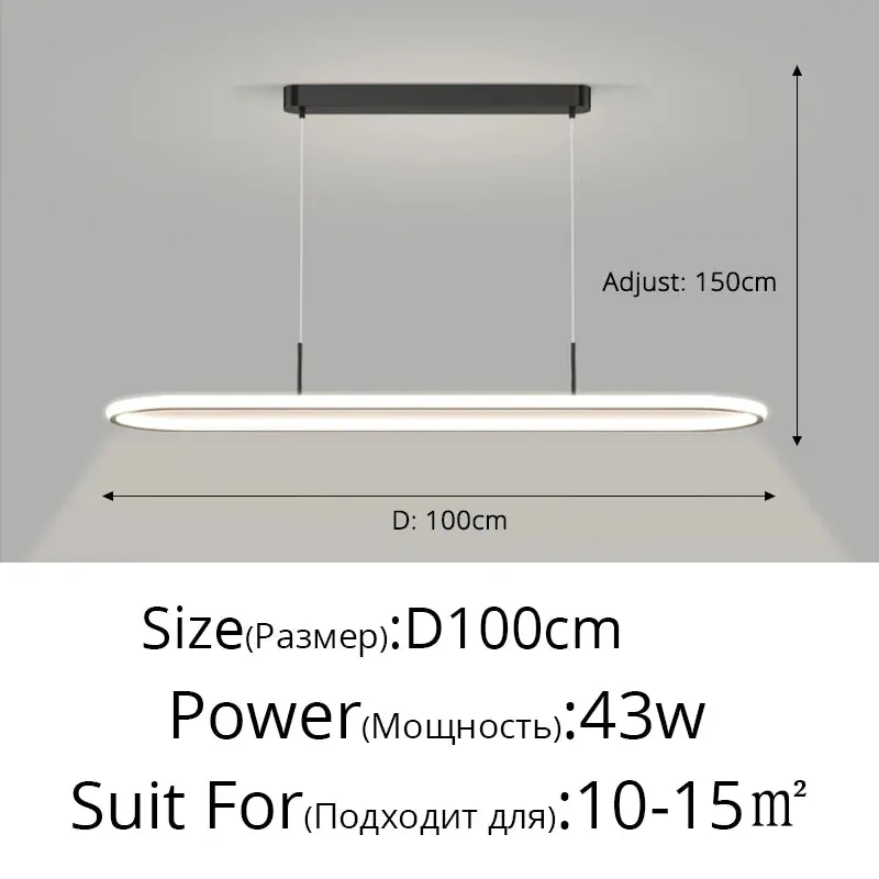 QIYI Kanne LED Pendant Light Dining Table