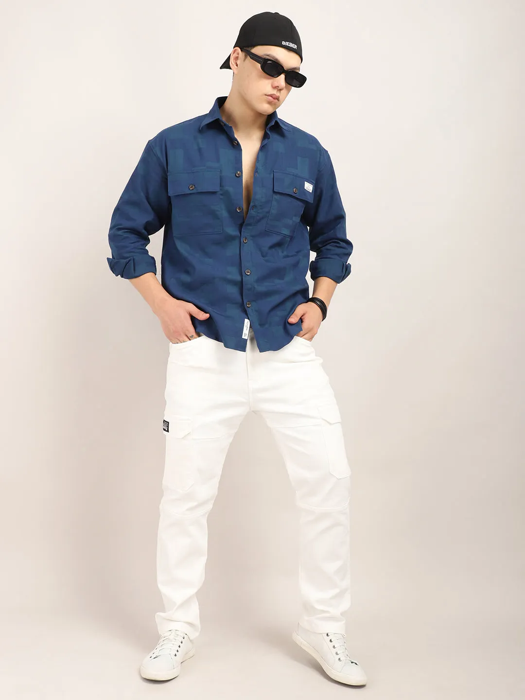 Shirtolo Plain Royal Blue Shirt