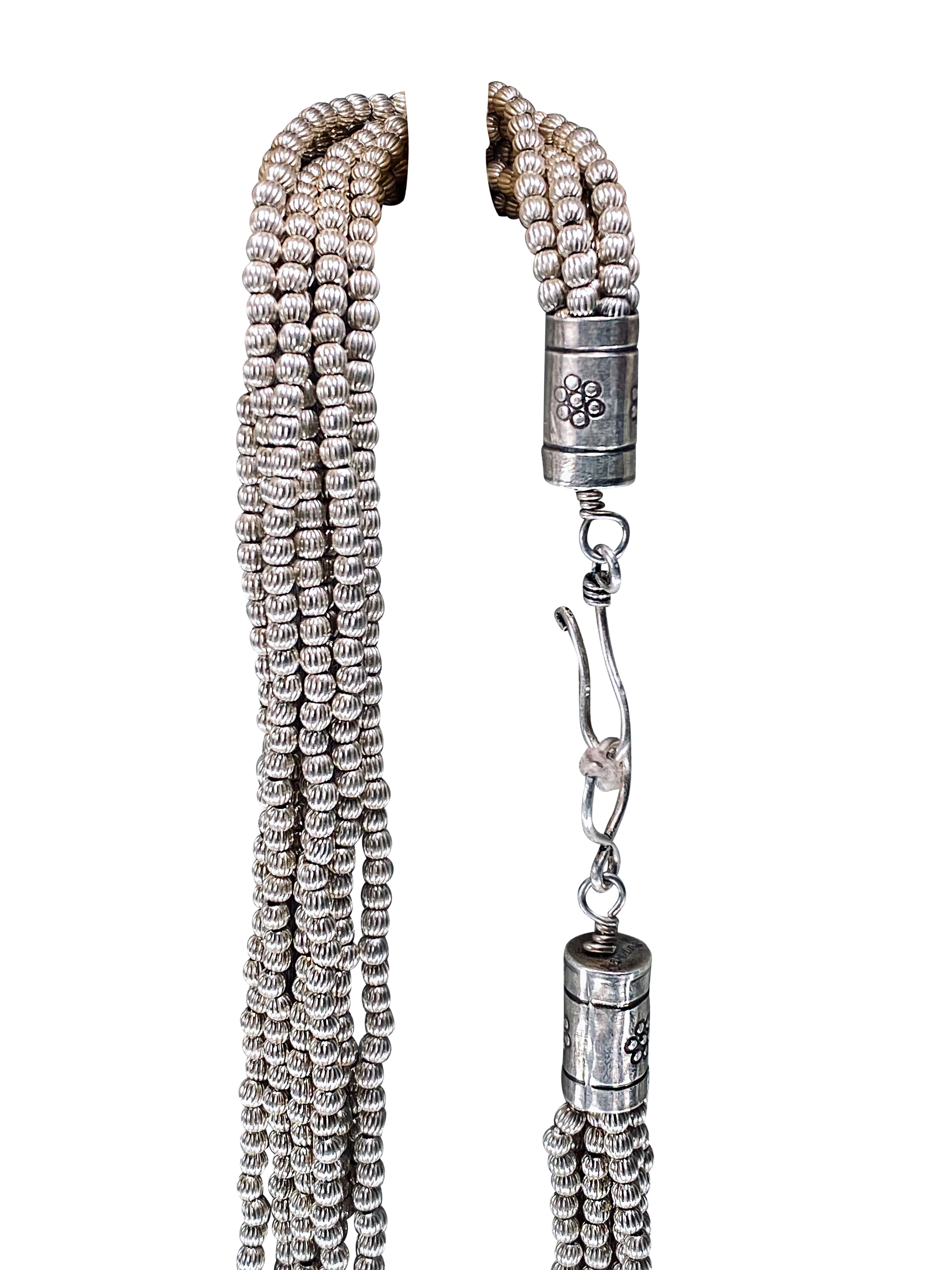 Sterling Silver 7-Strand Necklace | Artisan Handmade