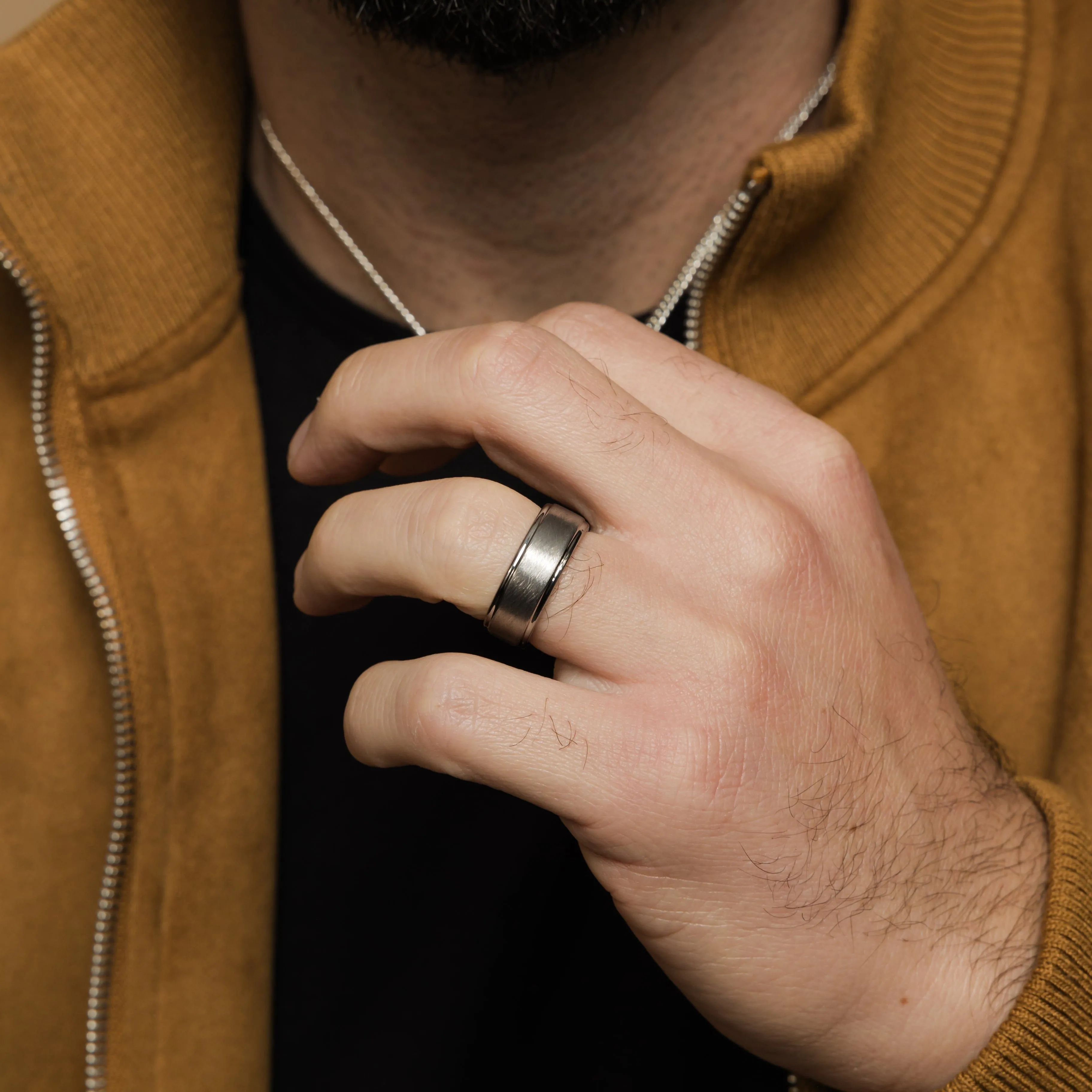 Textured Band | Tungsten