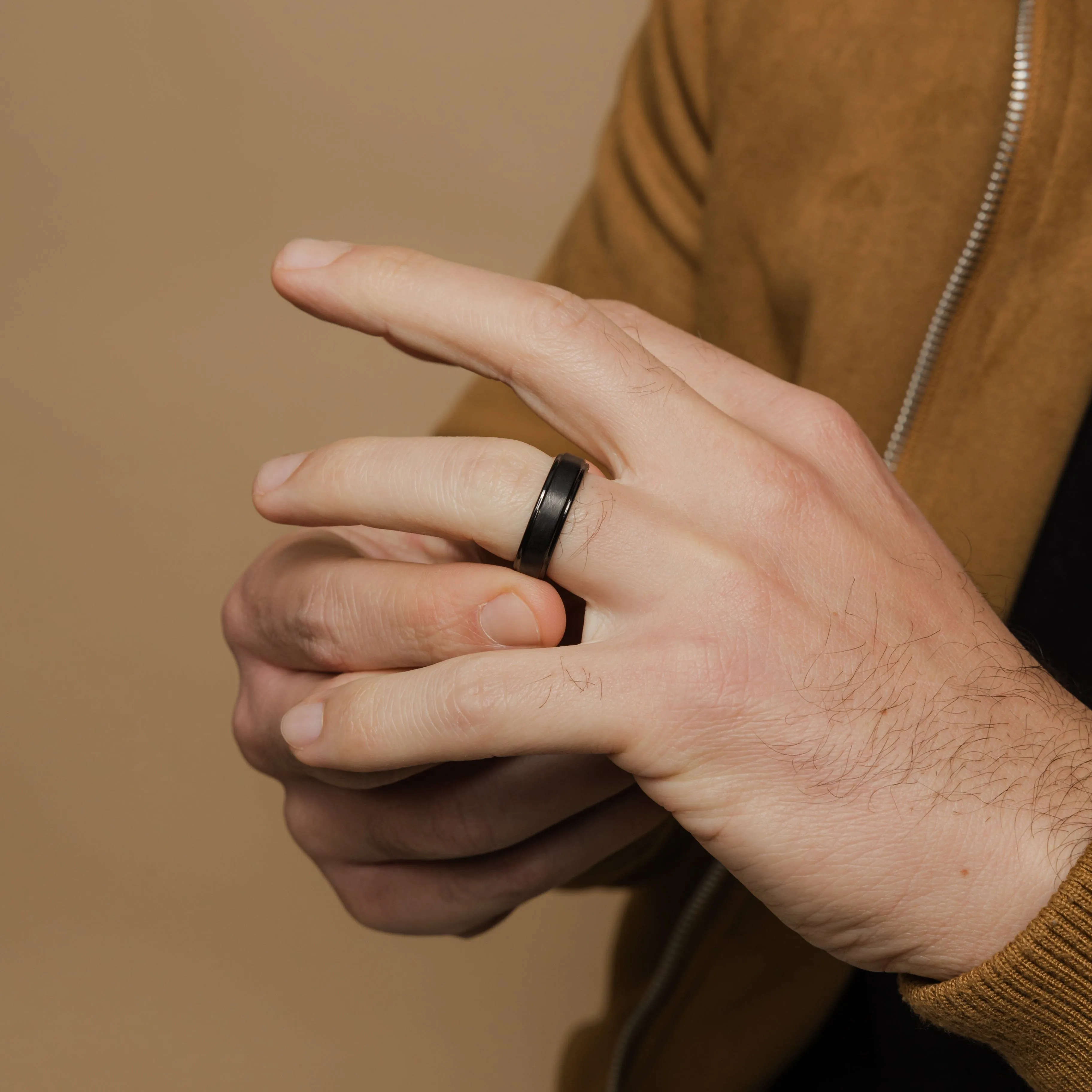 Textured Band | Tungsten