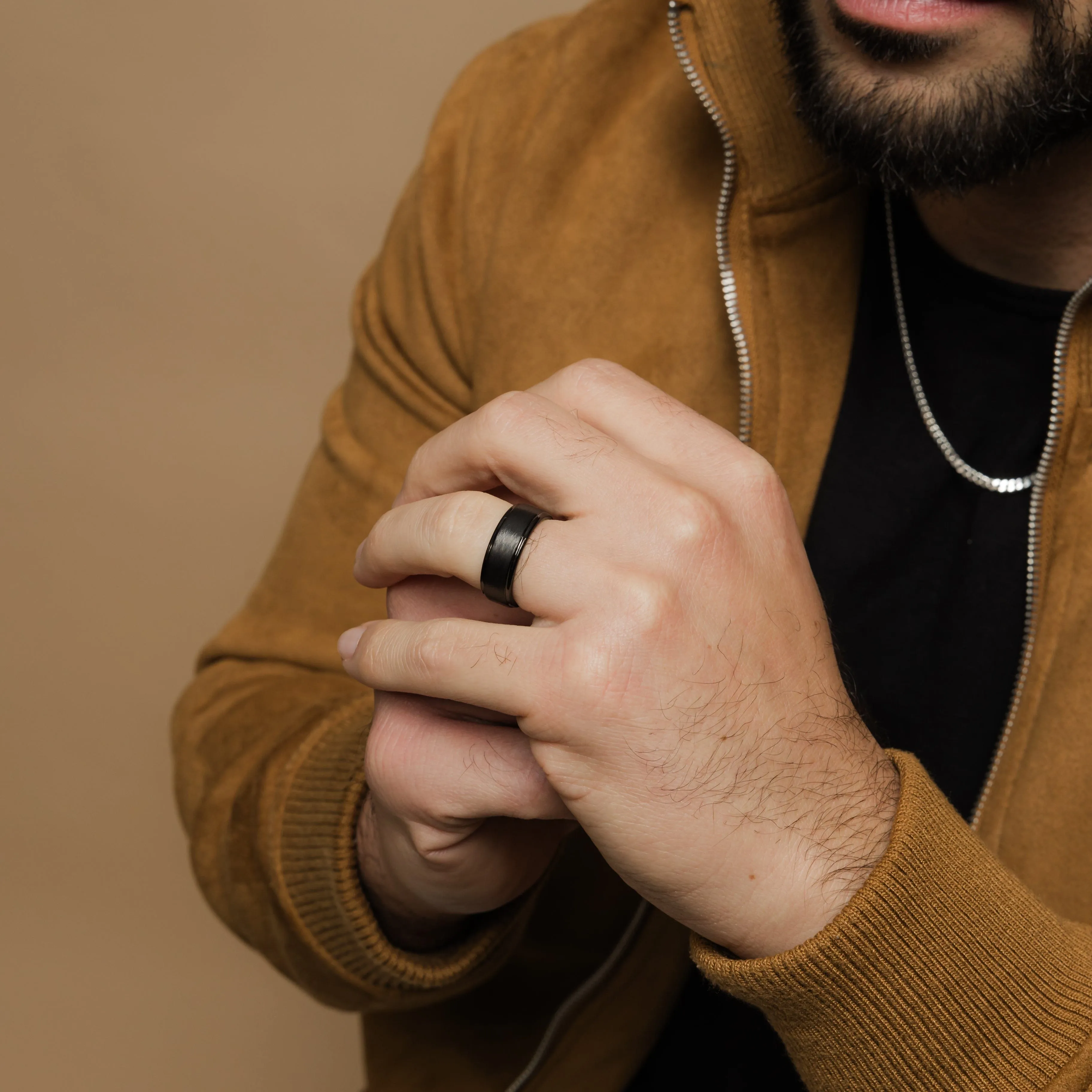 Textured Band | Tungsten