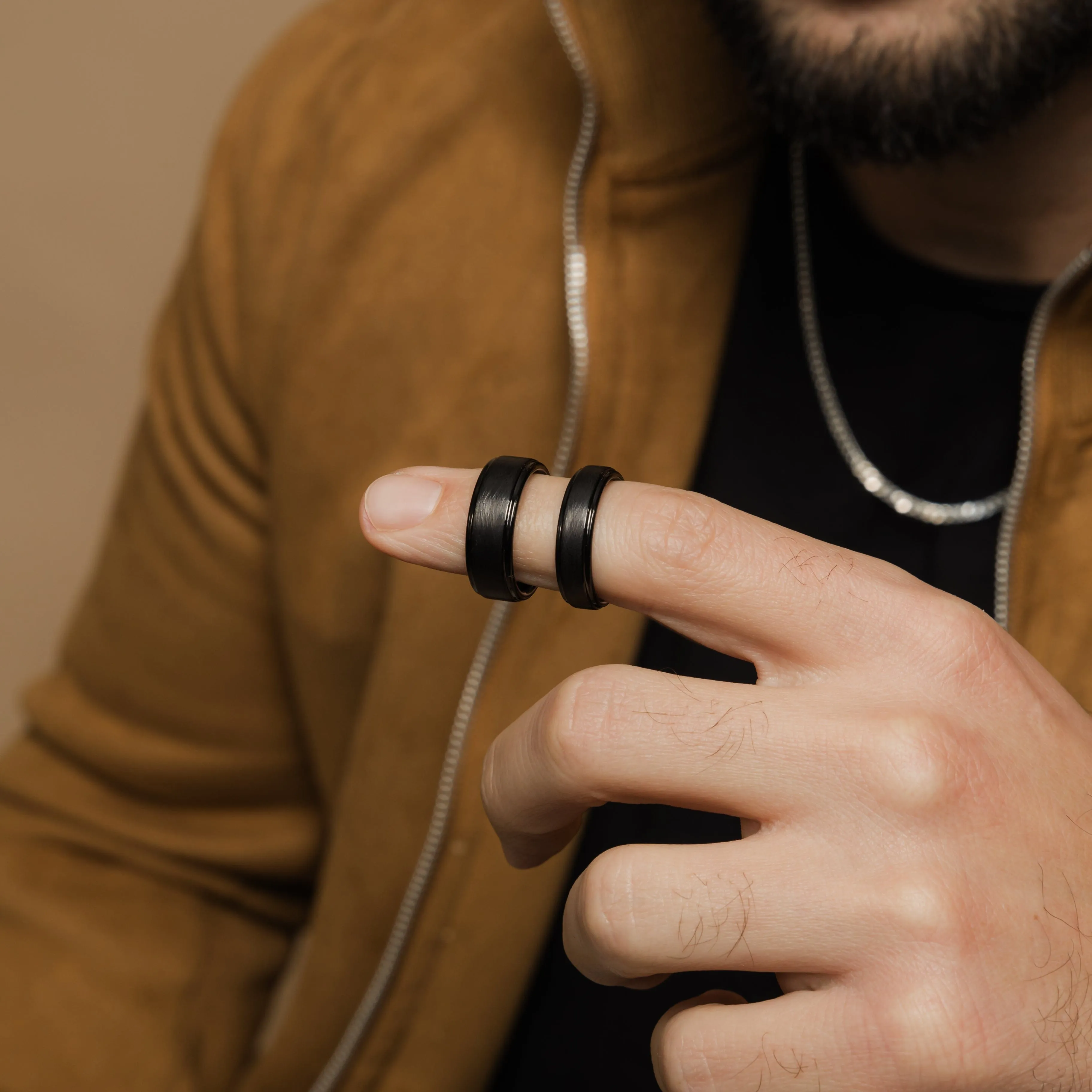 Textured Band | Tungsten
