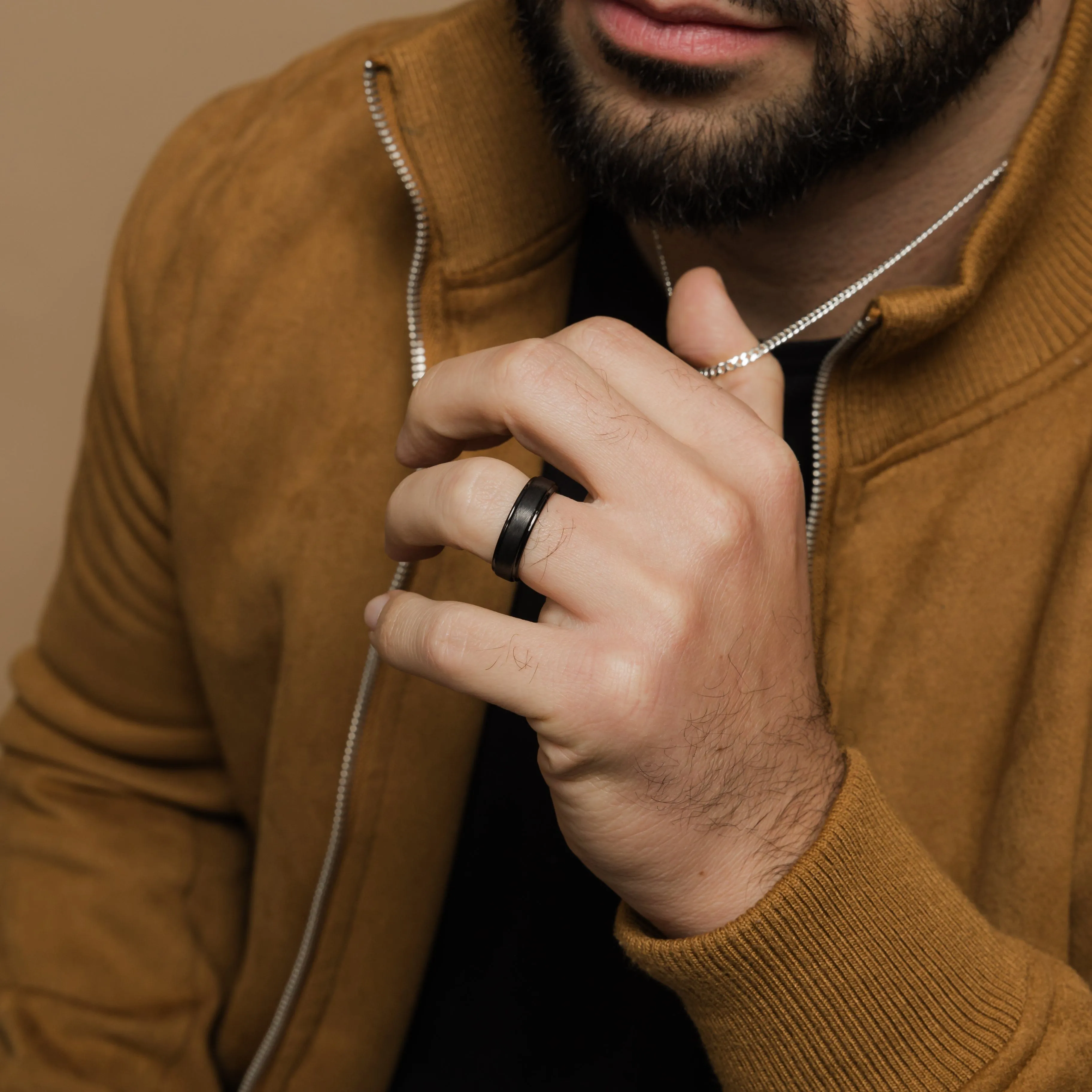Textured Band | Tungsten