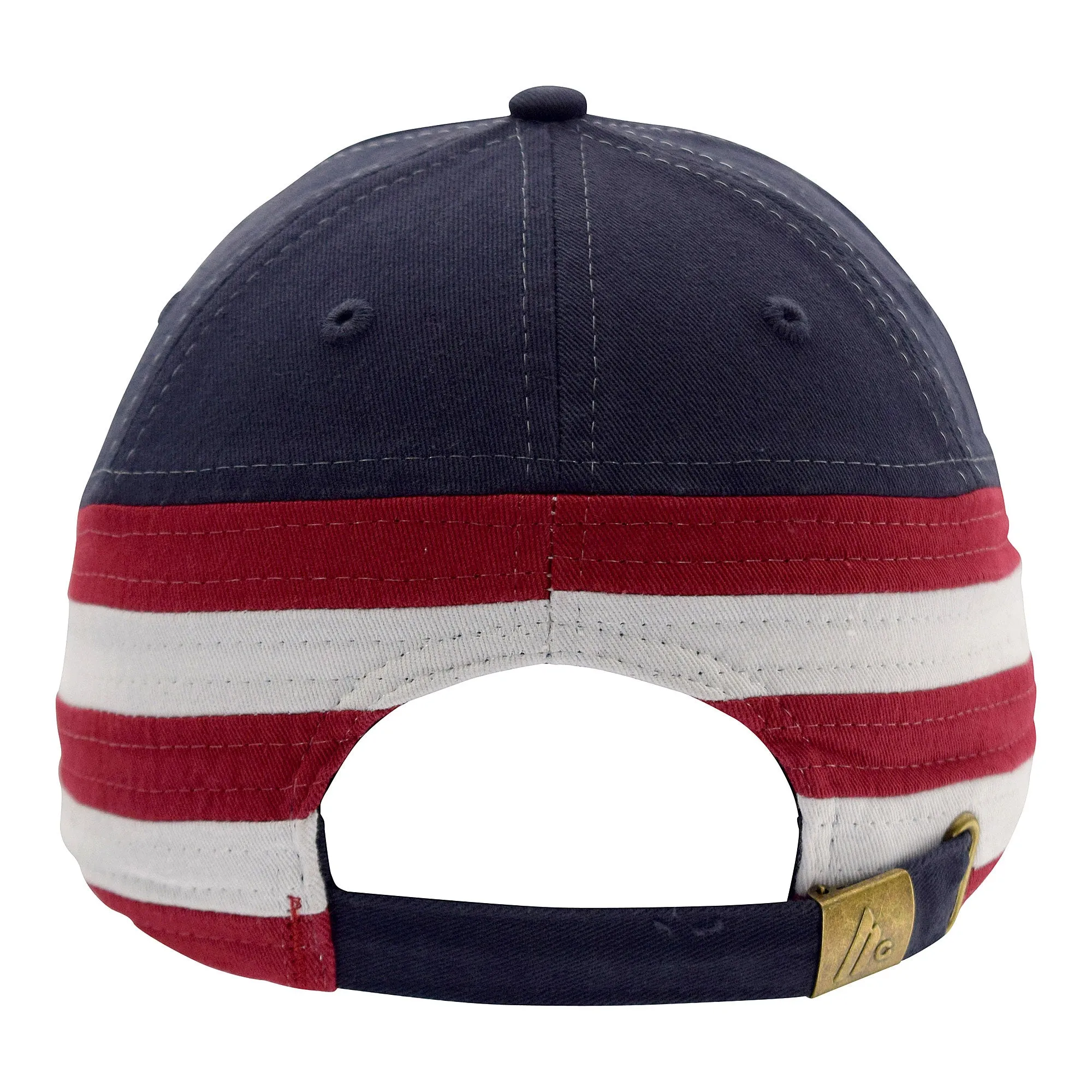 WH-7642C-Twill America Flag Hat -USA Embroidery - Navy