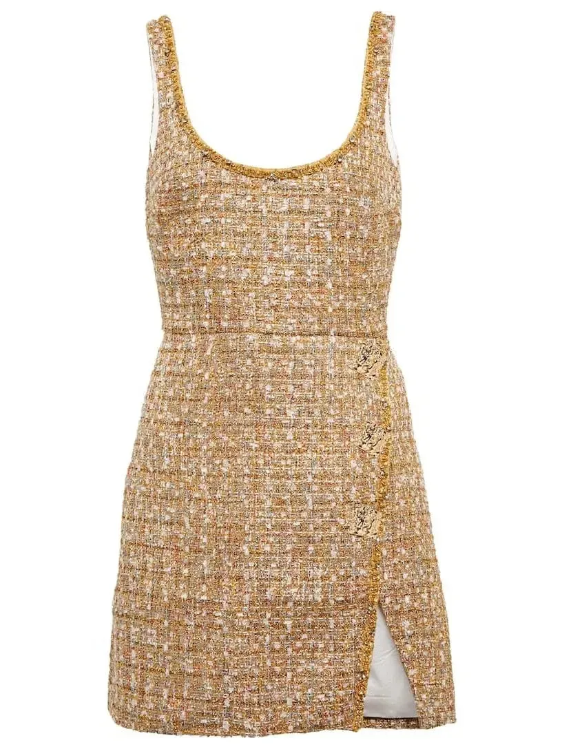 Women’s Embellished Bouclé Mini Dress