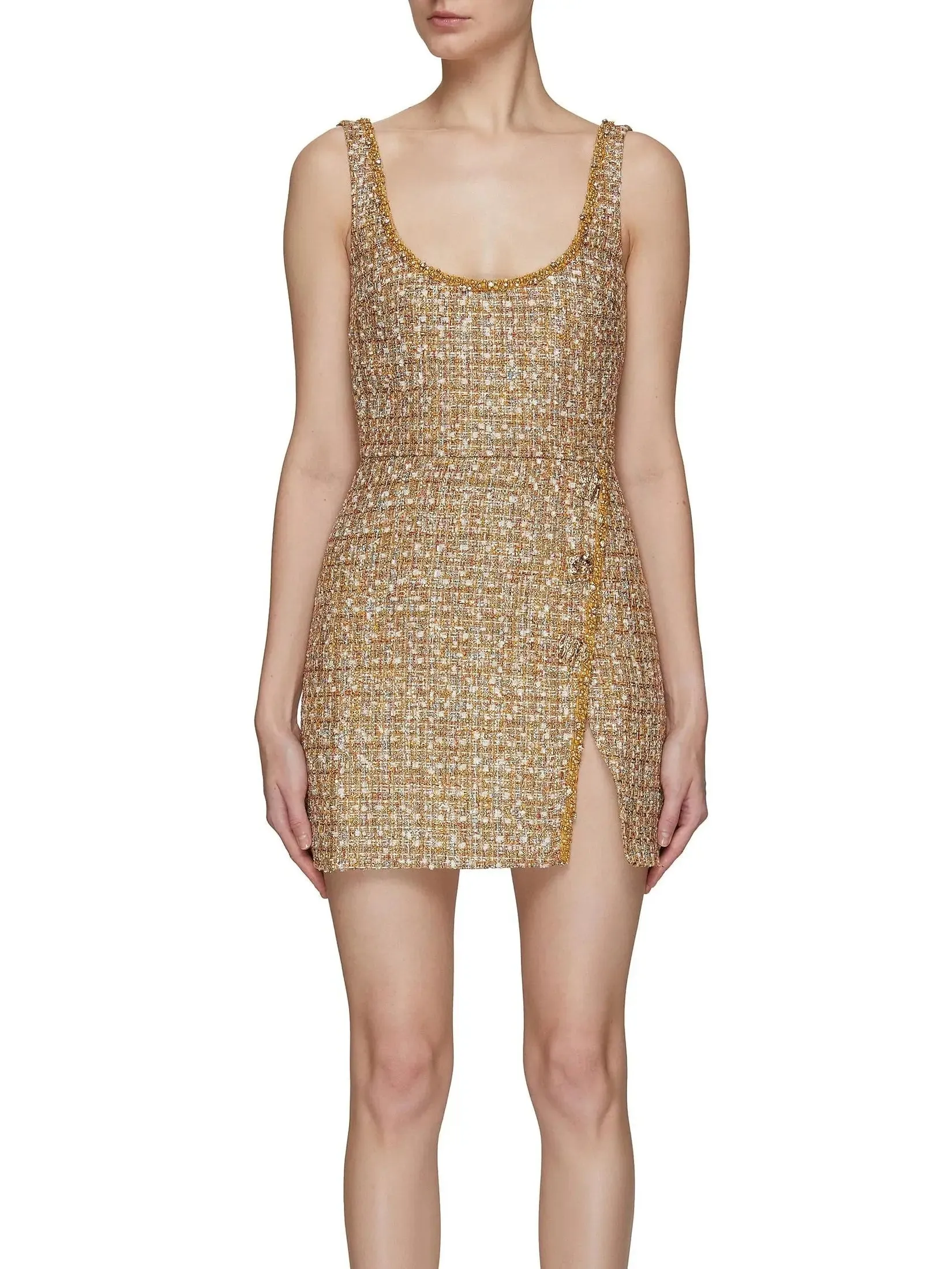 Women’s Embellished Bouclé Mini Dress